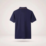 Van Elst Mode® | Comfortabele heren polo (TIJDELIJK 1+1 GRATIS!) in Blauw - Finn Jules