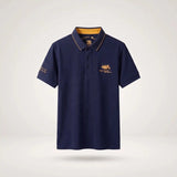 Van Elst Mode® | Comfortabele heren polo (TIJDELIJK 1+1 GRATIS!) in Blauw - Finn Jules