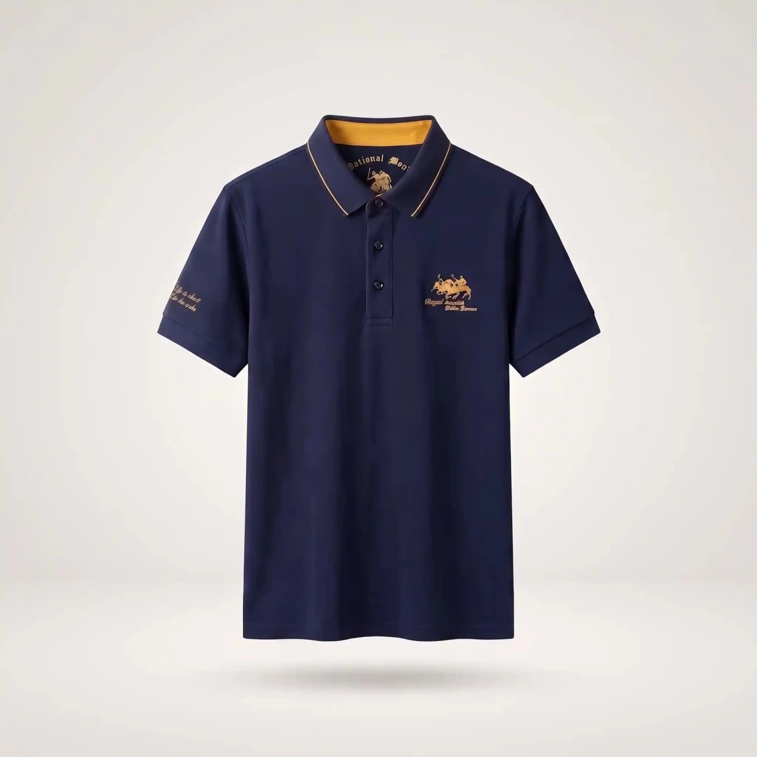 Van Elst Mode® | Comfortabele heren polo (TIJDELIJK 1+1 GRATIS!) in Blauw - Finn Jules